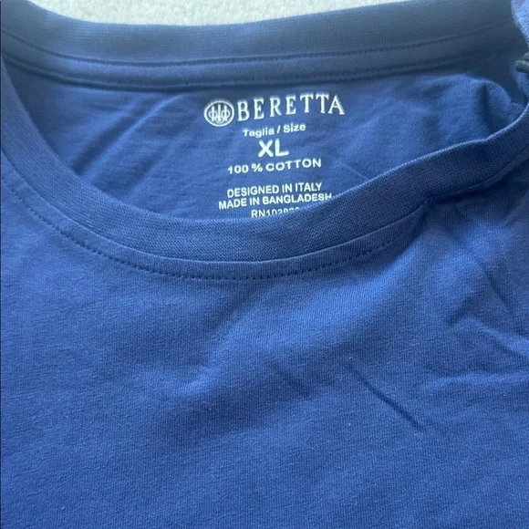 Beretta Men's Navy Blue Short Sleeve Tee - Picture 2 of 4